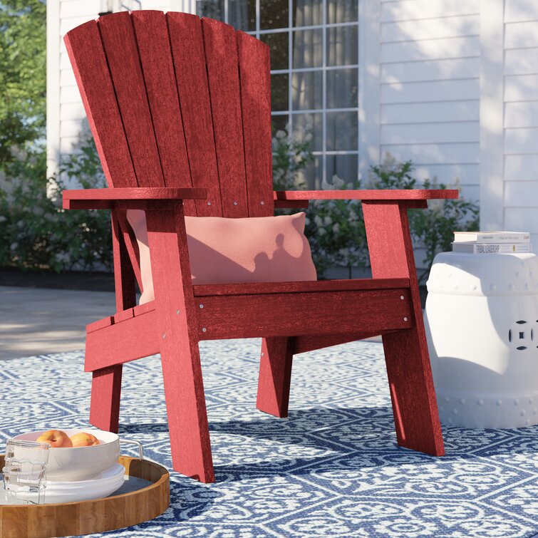 Red plastic lawn online chairs